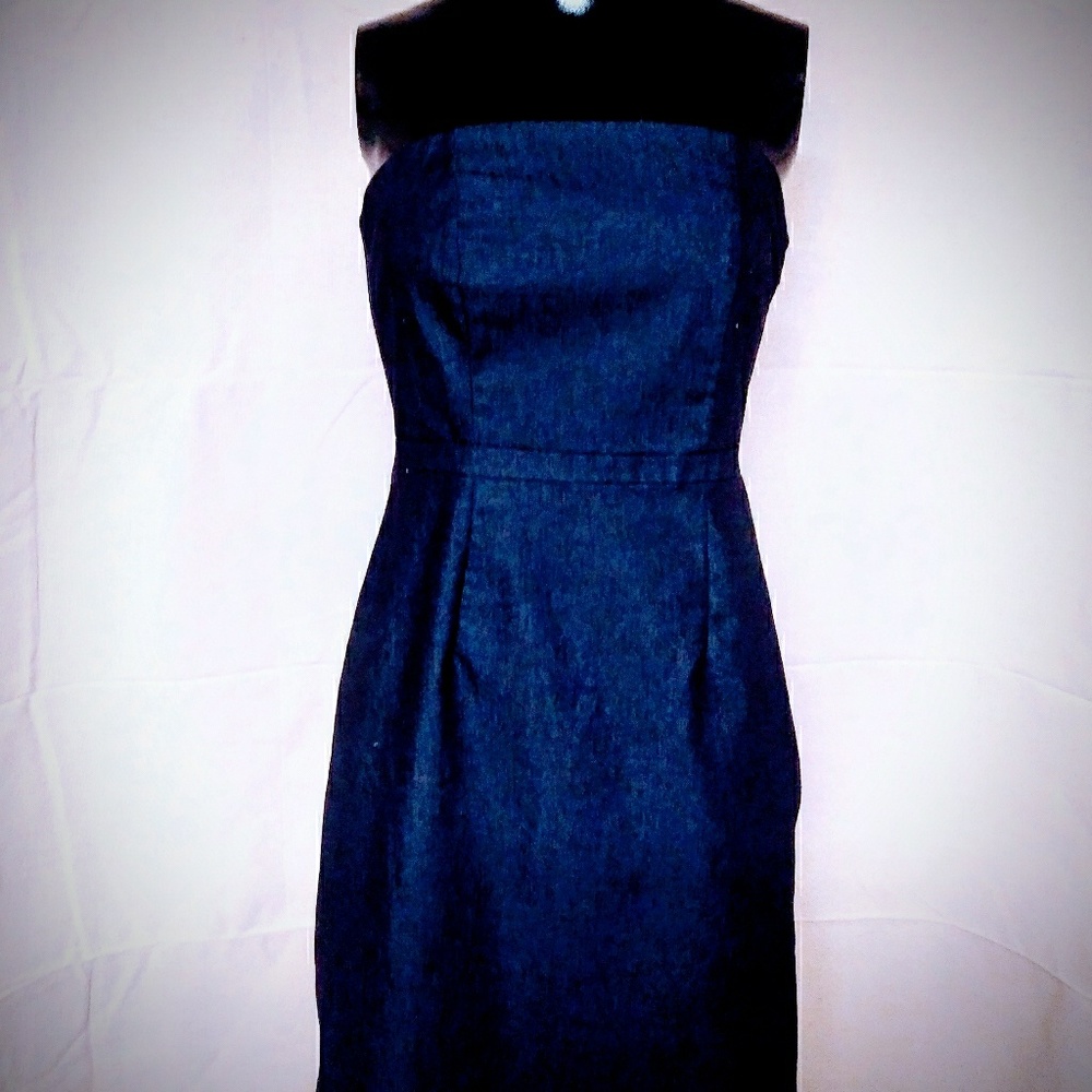 Merona Strapless Jean Dress👗